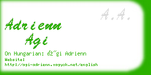 adrienn agi business card